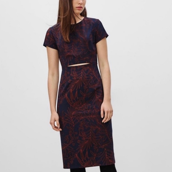Aritzia Babaton Prosper Dress in navy & red - Picture 1 of 10